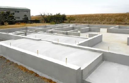 鉄筋コンクリート造ベタ基礎　写真