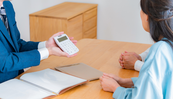 ライフプラン作成　電卓　写真