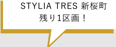 STYLIA TRES 新桜町 残り1区画!