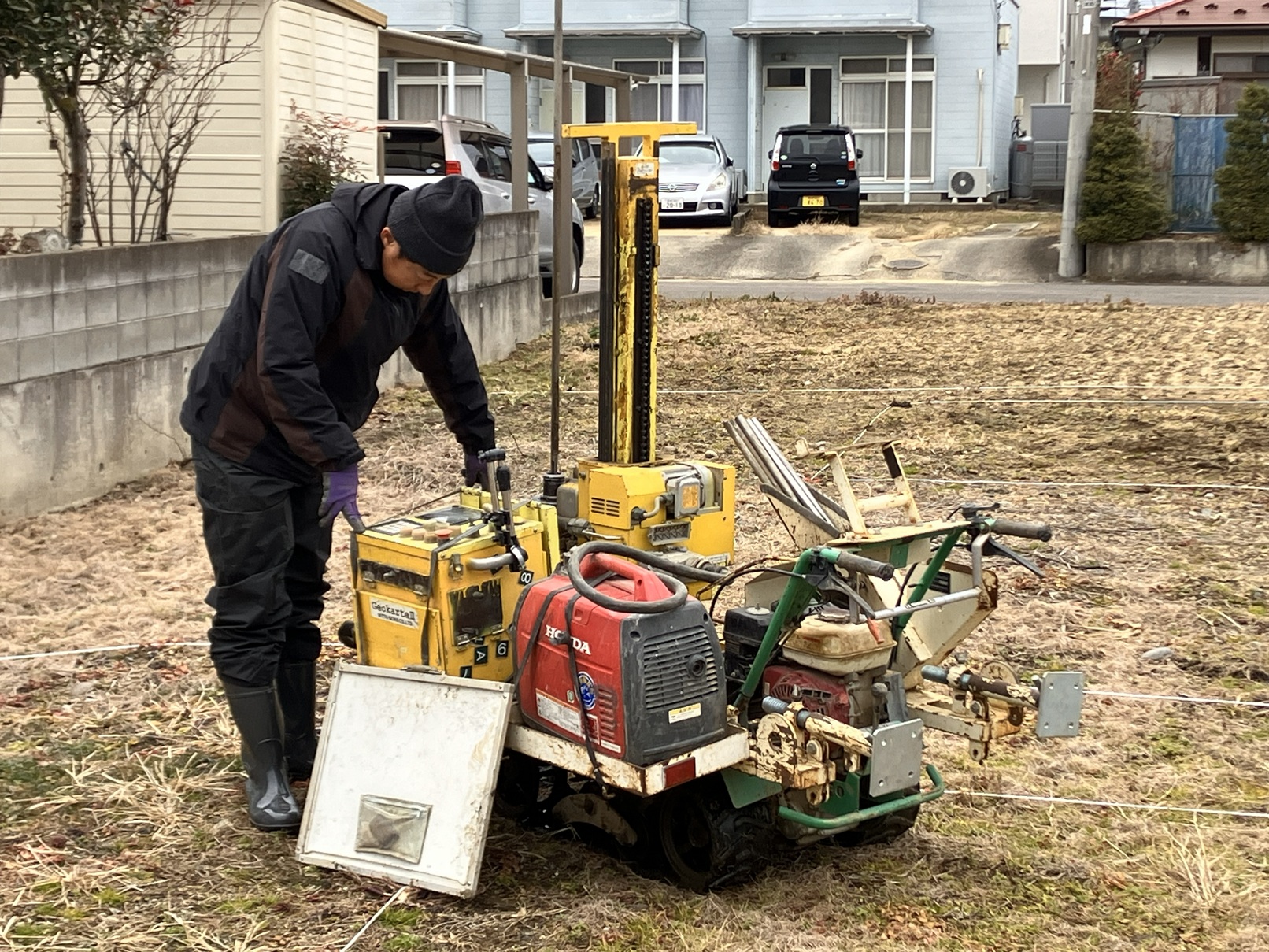 【地盤調査】新築工事の着工に向けて、地盤の調査を実施しました。 アイキャッチ