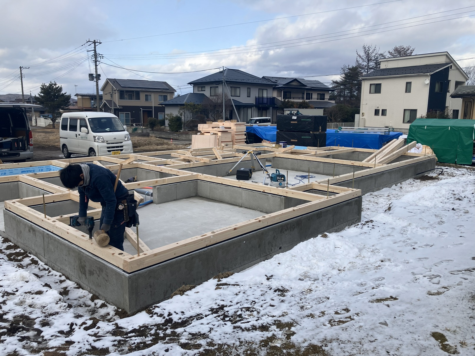 【大工工事】白石市内にて新築住宅の大工工事がスタート! アイキャッチ 【大工工事】白石市内にて新築住宅の大工工事がスタート! アイキャッチ